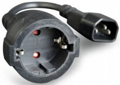 Napájací kábel IEC adaptér Adaptér 320 C14 20cm SCHUKO UPS zásuvka