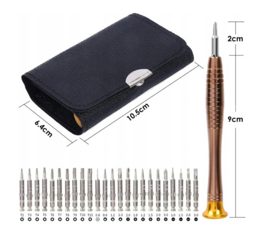 SADA PRESNÝCH GSM SKRUTKOVAČOV TEL TORX 25v1