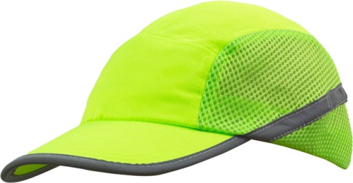 Fluorescenčná, reflexná pracovná čiapka CZFLASH-MESH YELLOW