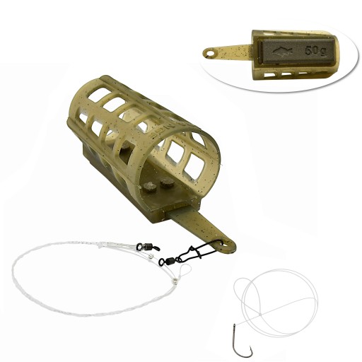 Symetrická slučka Rigged Cage Set 50g háčik
