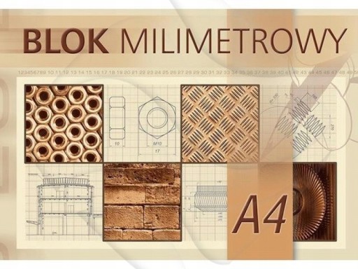 A4 MILIMETER MILIMETER A4 TECHNICKÝ BLOKOVÝ PAPIER