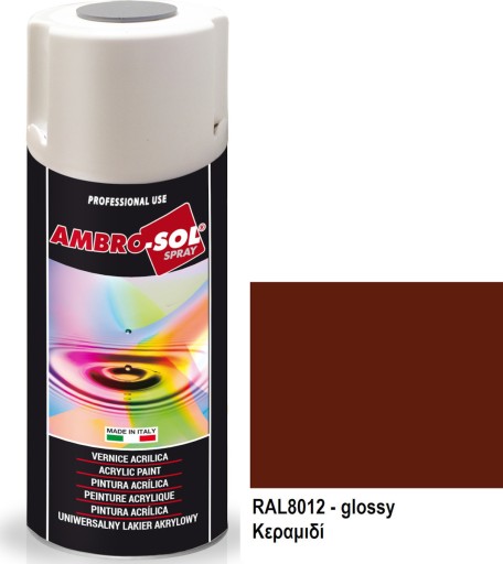 Hnedočervený lak 400ml, lesklý RAL 8012