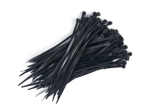 KABELOVÉ VIAZAČKY ČIERNE KABELOVÉ VIAZAČKY 4x150mm 100KS