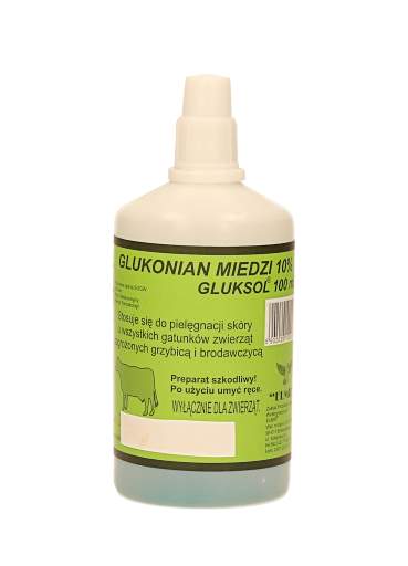 Glukonát meďnatý 10% 100 ml mykóza, papilóm