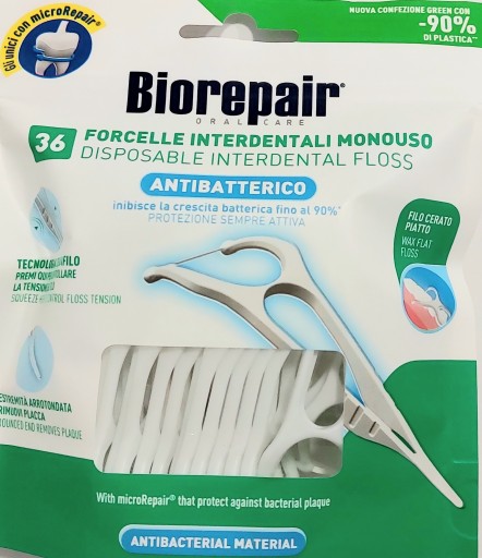 BIOREPAIR THREAD TOOTPIKS FLOSSERS VOSKOVANÁ NIŤ 36 ks