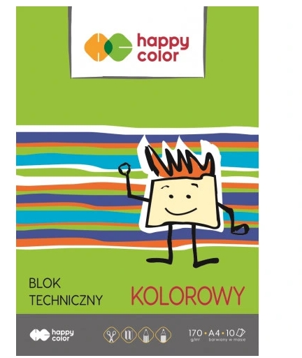 Technický blok A4, farebný, 10 listov