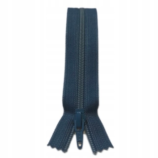 YKK plastový zips 20 cm na nohavice MODRÁ 839
