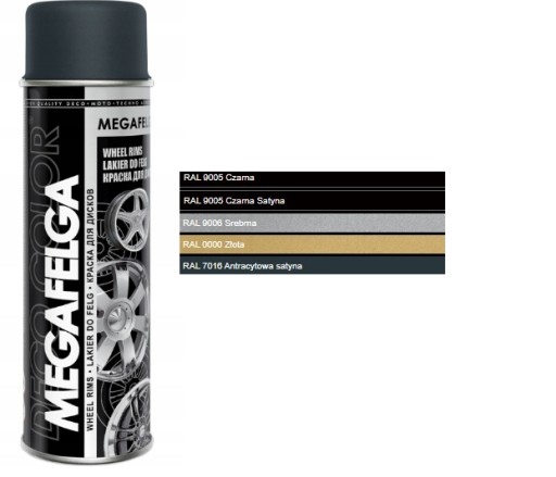 AKRYLOVÝ LAK DECO MEGAFELGA ANTRACITOVÝ 500 ml