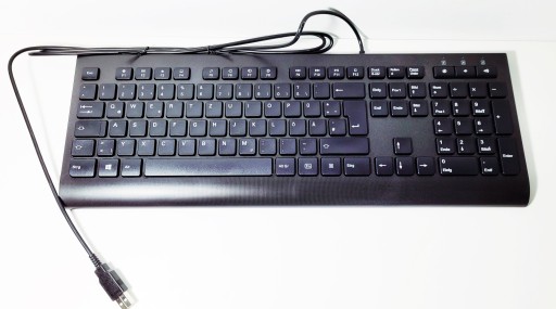 KB313U USB KLÁVESNICA ČIERNA TICHÉ NÍZKE TLAČIDLÁ