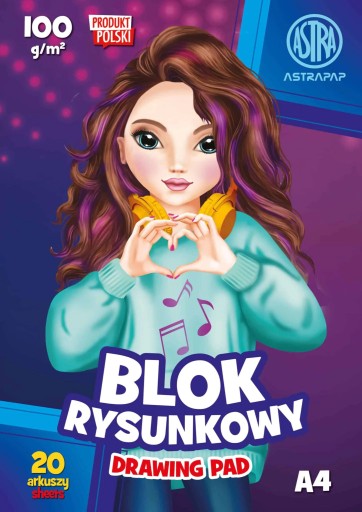 Astra KRESLENIE BLOK BIELY Top Teens A4 20k 100g
