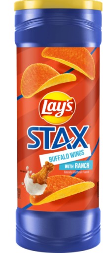 LAY'S STAX BYFFALO KRÍDLA S RANČOM 155,9G.
