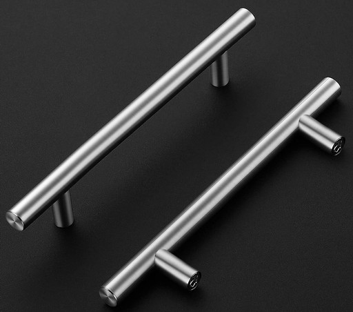 NÁBYTKOVÁ KĽÚČKA zábradlie 192mm Inox brúsená oceľ Metal Steel