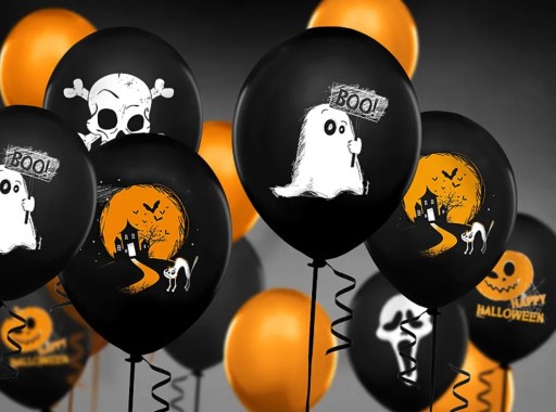 HALLOWEENOVÁ dekorácia - 30 cm balóny HEL!!!