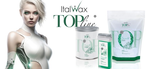 ItalWax Depilačný voskový valček TOP LINE EMERALD 100ml PREMIUM