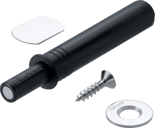 BLUM 956.1004 TIP-ON pre dvere s magnetom, čierny uhlík