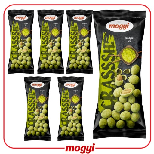 6x Mogyi Crasssh! Arašidy s príchuťou wasabi 6