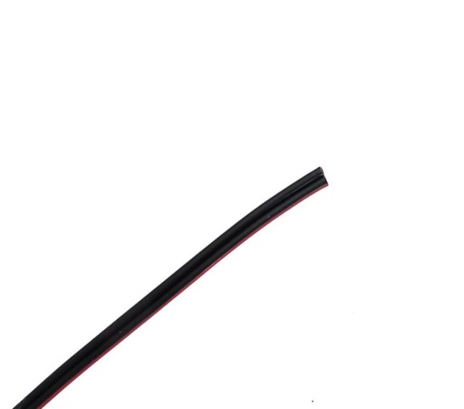 LED KÁBEL 2X0,50MM ČIERNY