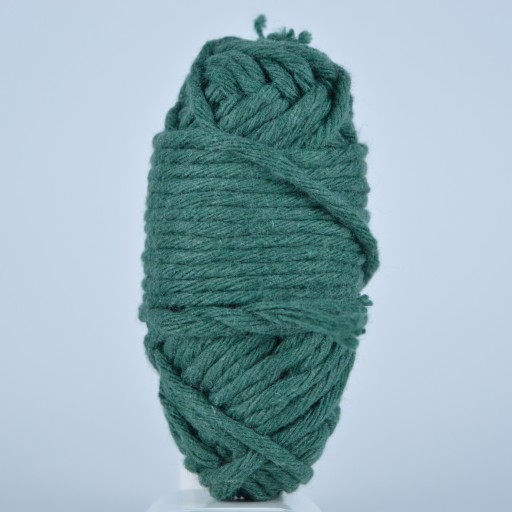 Točená bavlnená šnúra makramé, 3mm, 20m, zelená