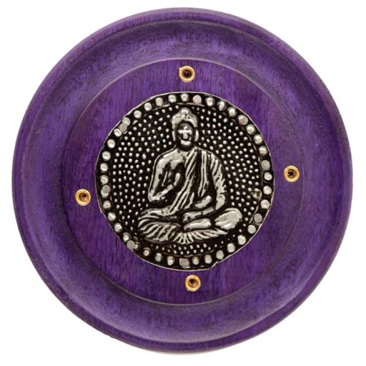Okrúhly popolník na kadidlo Buddha