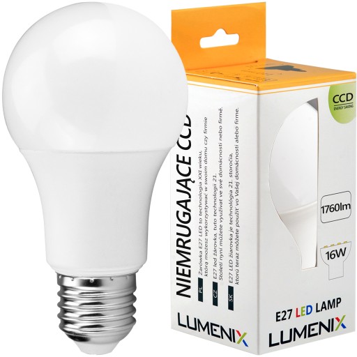 2x E27 LED žiarovka 1760lm 16W CCD HEAT
