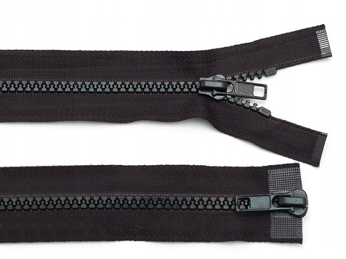 Členkový zips k bunde, 2 jazdce, 85 cm / ČIERNA
