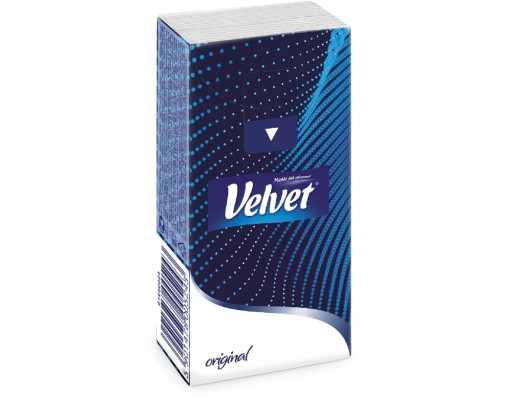 Velvet 4w 4-vrstvové neparfumované vreckovky. 10 ks.