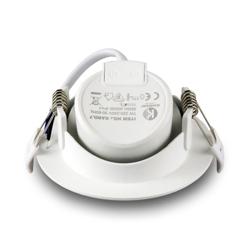 STROPNÝ ZÁMEK HALOGÉNOVÝ VODEODOLNÝ SKLÁPACÍ okrúhly NEUTR 7W IP44 230V