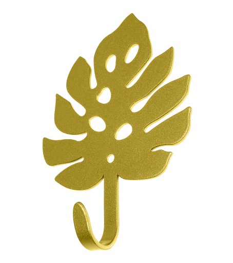 Vešiakový držiak na oblečenie, kľúče, monstera list