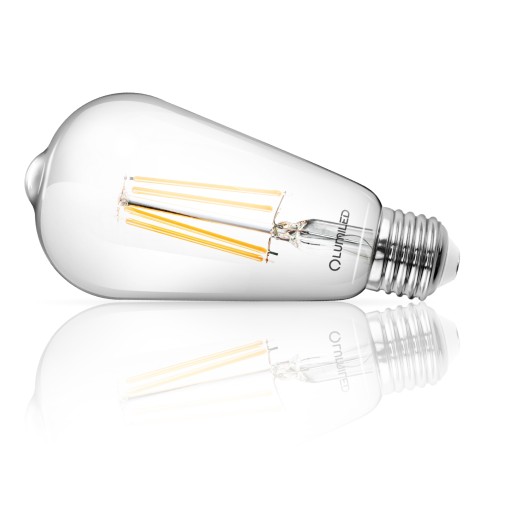 E27 EDISON ST64 LED žiarovka 8W = 60W 3000K Teplá FILAMENT DEKORATÍVNE RETRO