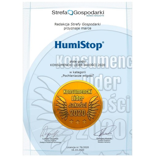 HUMISTOP ABSORBTOR VLHKOSTI s BIELEM vložkou