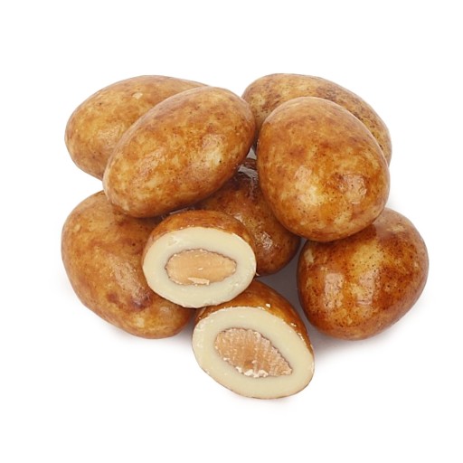 Mandle v bielej čokoláde s tiramisu 200g