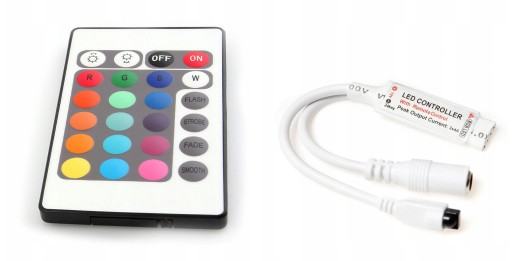 OVLÁDAČ OVLÁDAČ PRE RGB LED PRUH IR Diaľkové ovládanie 144W