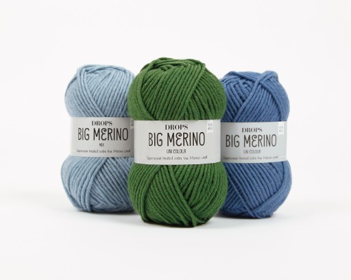 Priadza Mernos - BIG MERINO -Kvapky - Farba: 23-