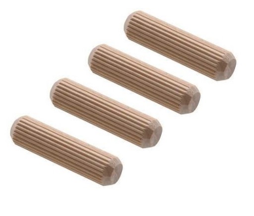 100 x Hmoždinka do nábytku z bukového dreva Ø 12 x 40 mm