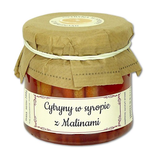 CITRÓNY S MALINAMI citrón v sirupe ČAJ 200g