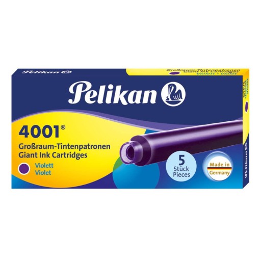 Pelikan 4001 fialové dlhé atramentové kazety 5