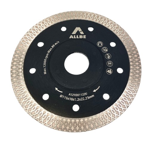 DIAMANTOVÝ DISK NA keramiku 115X1,2X10X22,2MM ALLBE
