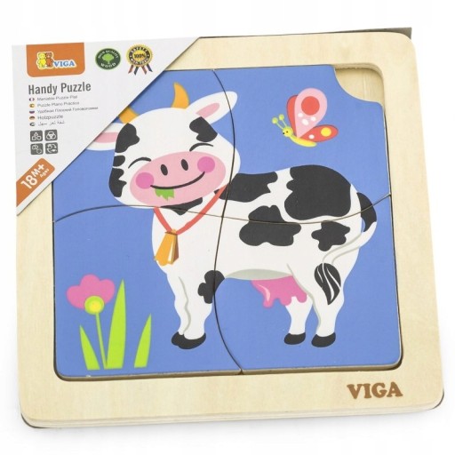 VIGA Handy Drevené puzzle Fudge