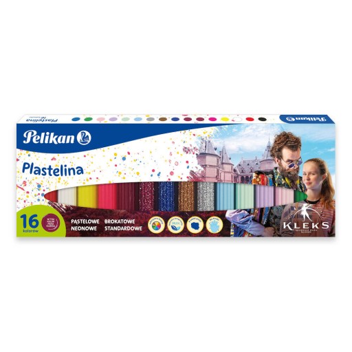 Školská plastelína Akadémia p.Kleksa Kleks 16col x 6,3cm PELIKAN