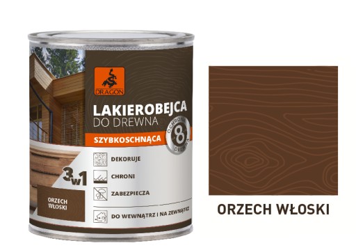 Moridlo na drevo Dragon 3v1 200 ml TMAVÝ DUB