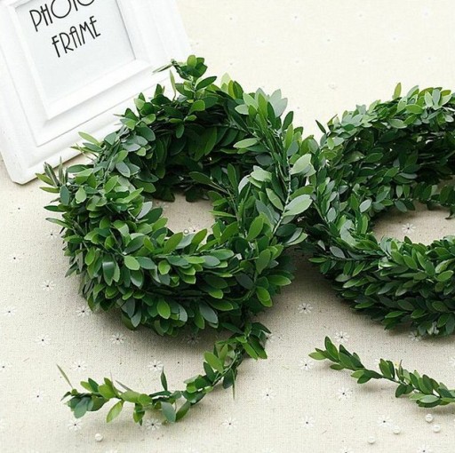 Boxwood Garland Ivy Umelé zelené listy Communion Wedding 7,5 m