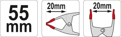 KOVOVÁ PRUŽINA SVORKA L-55 MM Yato YT-64275
