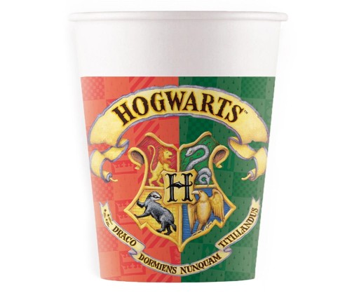 HARRY POTTER PAPIEROVÝ hrnček 200 ML, 8 KS