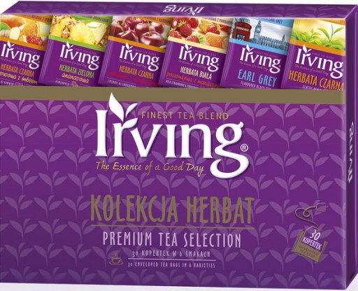 Irving Tea Set Collection Čajová krabička na čokoládu 6 príchutí 30 ks
