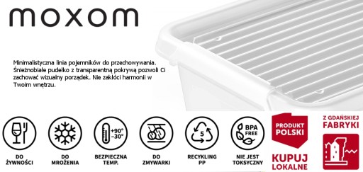 ORGANIZÉR BOX KONTAJNER S viečkom 6,5 l biely