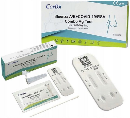 Cordx COVID-19 Flu AB RSV kombinovaný test 4v1
