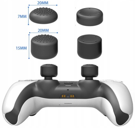 ANALOGOVÁ PODLOŽKA NA HLAVY GUMOVÁ RUKAČKA PS4 PS3 PS5 8 KS