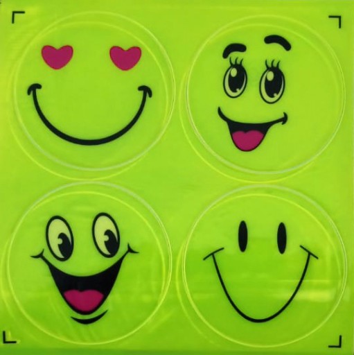 REFLEXNÉ NÁLEPKY SMILE REFLEXNÉ NÁLEPKY x 4 KS