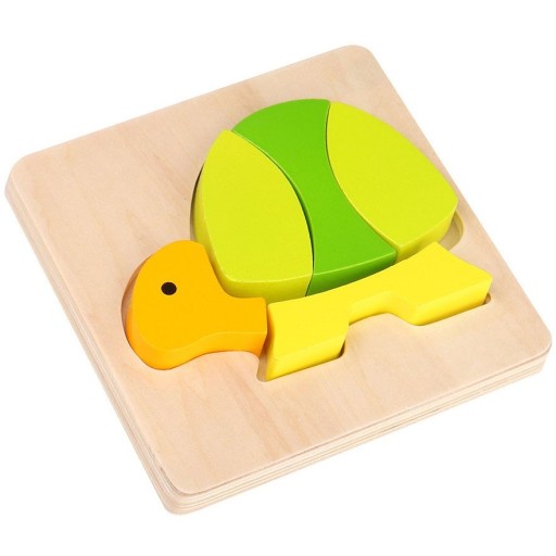TOOKY TOY Puzzle Montessori Puzzle Hrubé bloky