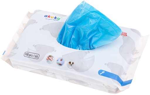 AKUKU VOŇANÉ TAŠKY NA POUŽITÉ PLIENKY x100